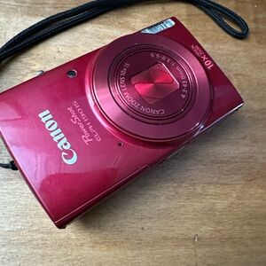 Canon PowerShot ELPH Series Compact Digital Camera - Red